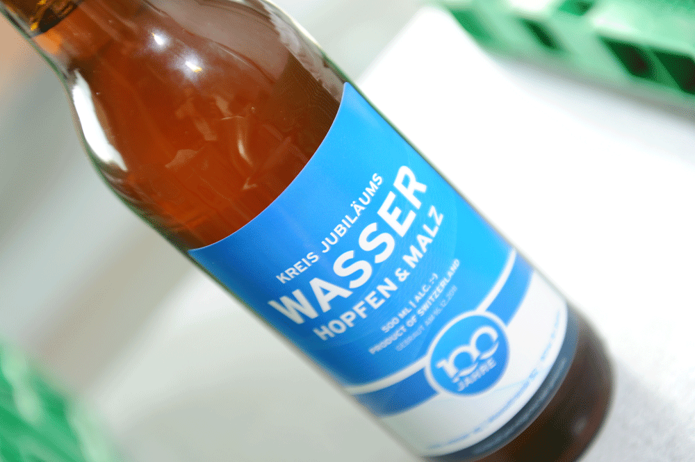 Kreis Wasser Jubilaeumsbier zum 100 Jahr Jubilaeum