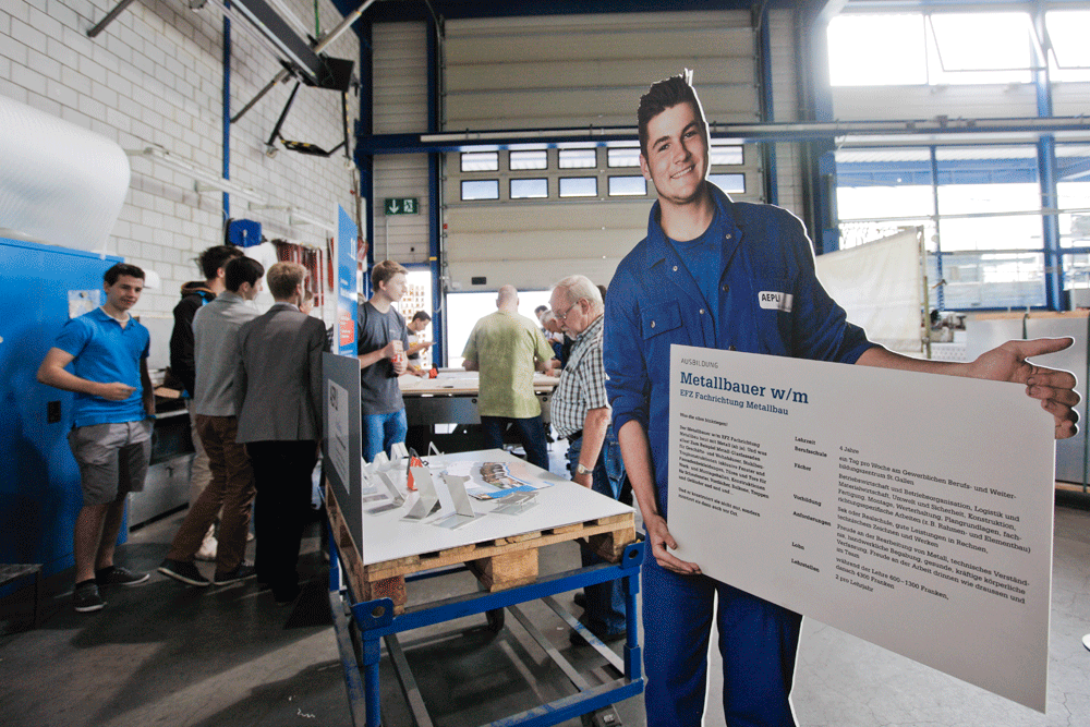 Mosaik Agentur Aepli Metallbau Jubilaeumsevent Panelen
