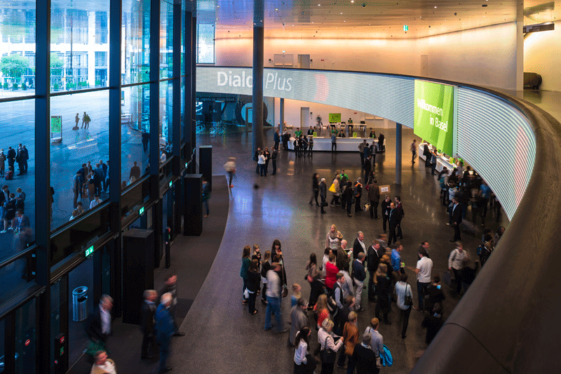 Dialog plus Eingangsbereich Mitarbeiterevent Raiffeisen Schweiz