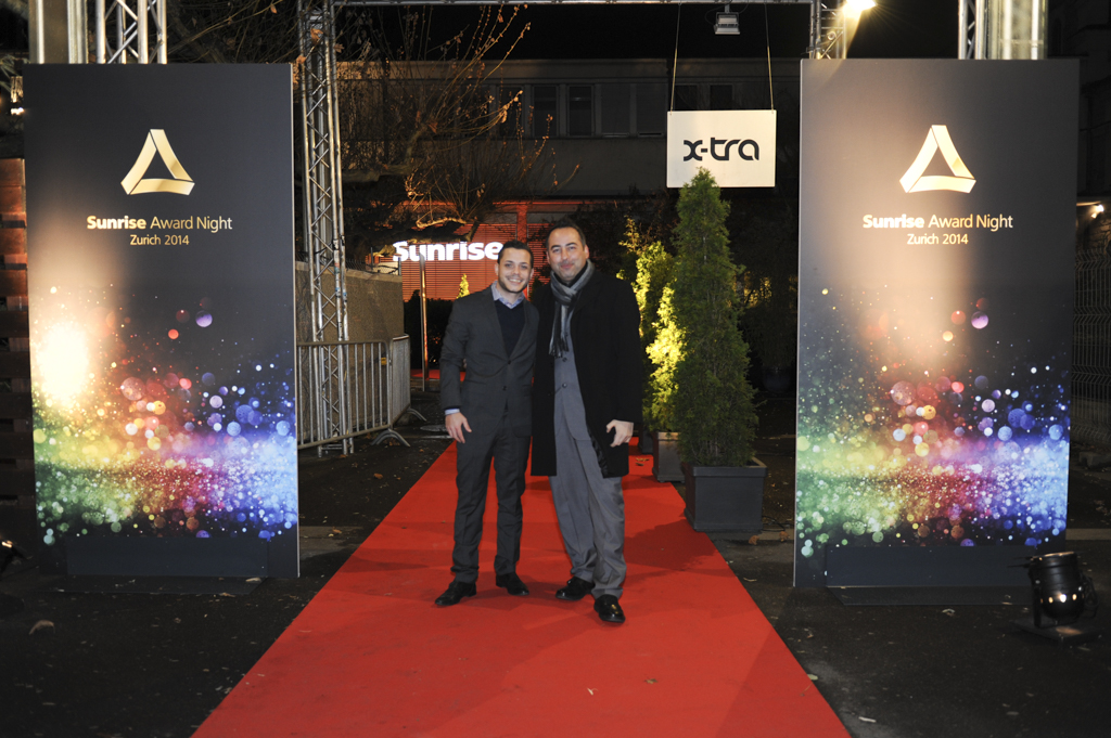 Mosaik Agentur Award-Verleihung Sunrise Mitarbeiteranlass roter Teppich